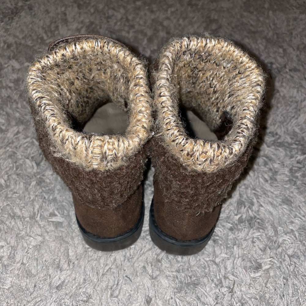 Brown Short Booties - Picture 2 of 3